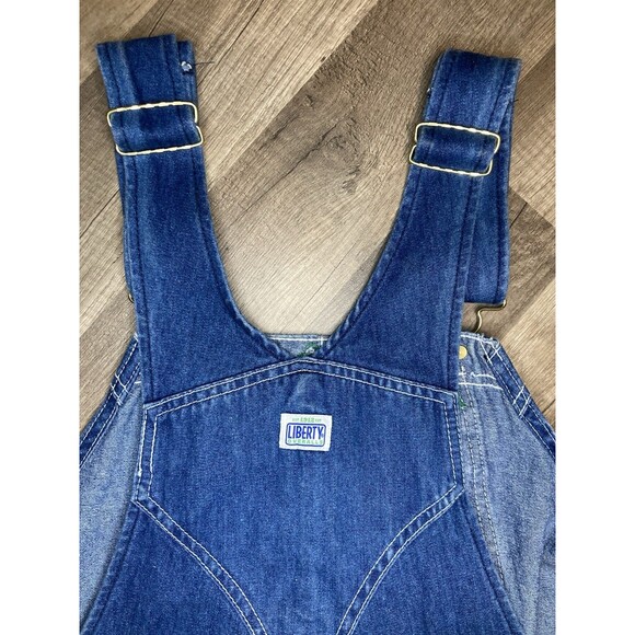 Liberty Overalls Mens 38x30 (29) Denim Bibs Coveralls Carpenter Utility Workwear - Picture 6 of 10